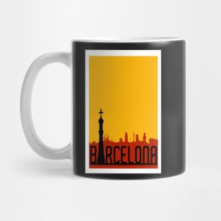 Barcelona, Spain, Travel Poster Mug